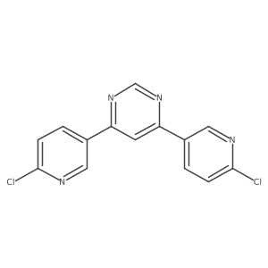 4,6-Bis(6-chloropyridin-3-yl)pyrimidine结构式