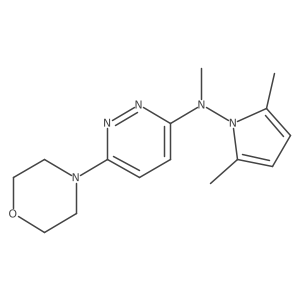 N-(2,5-Dimethyl-1H-pyrrol-1-yl)-N-methyl-6-morpholino-3-pyridazineamine Structure