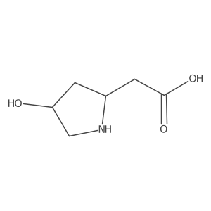 2-[(2R,4R)-4-hydroxypyrrolidin-2-yl]acetic acid结构式