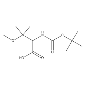 (2S)-2-{[(tert-butoxy)carbonyl]amino}-3-methoxy-3-methylbutanoic acid结构式