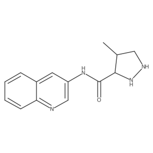 1h-Pyrazole-3-carboxamide,4-methyl-n-3-quinolinyl-结构式