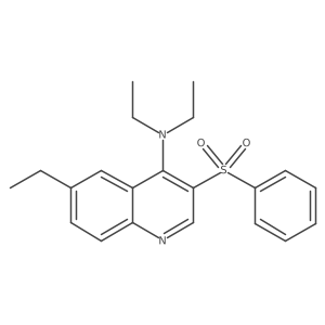 3-(benzenesulfonyl)-N,N,6-triethylquinolin-4-amine Structure