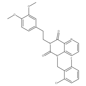 1-[(2-chloro-6-fluorophenyl)methyl]-3-[2-(3,4-dimethoxyphenyl)ethyl]-1H,2H,3H,4H-pyrido[3,2-d]pyrimidine-2,4-dione Structure