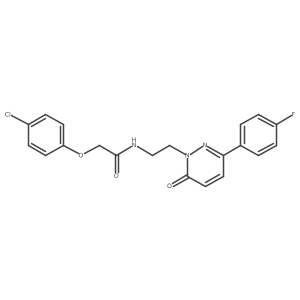 2-(4-chlorophenoxy)-N-(2-(3-(4-fluorophenyl)-6-oxopyridazin-1(6H)-yl)ethyl)acetamide Structure