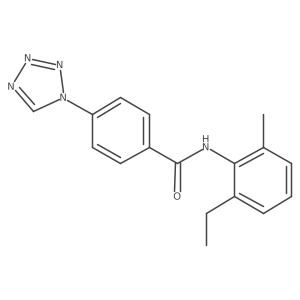 N-(2-ethyl-6-methylphenyl)-4-(1H-tetrazol-1-yl)benzamide Structure
