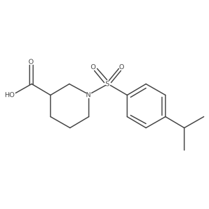 1-((4-Isopropylphenyl)sulfonyl)piperidine-3-carboxylic acid结构式