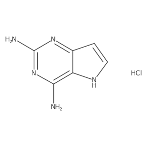 5h-Pyrrolo[3,2-d]pyrimidine-2,4-diamine, hydrochloride Structure