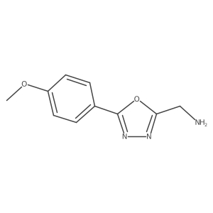 (5-(4-Methoxyphenyl)-1,3,4-oxadiazol-2-YL)methanamine结构式