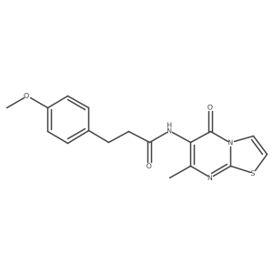 3-(4-methoxyphenyl)-N-(7-methyl-5-oxo-5H-thiazolo[3,2-a]pyrimidin-6-yl)propanamide Structure