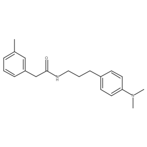 N-(3-(4-(dimethylamino)phenyl)propyl)-2-(m-tolyl)acetamide结构式