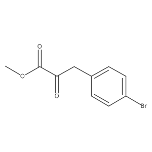 Methyl 3-(4-bromophenyl)-2-oxopropanoate结构式
