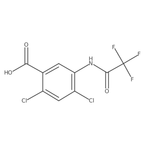 2,4-Dichloro-5-(trifluoroacetamido)benzoic acid Structure