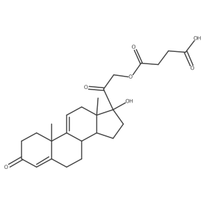17-Hydroxy-3,20-dioxopregna-4,9(11)-dien-21-yl succinate Structure