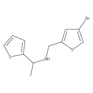 [(4-Bromothiophen-2-yl)methyl][1-(thiophen-2-yl)ethyl]amine Structure