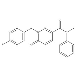 1-[(4-fluorophenyl)methyl]-N-methyl-6-oxo-N-phenyl-1,6-dihydropyridazine-3-carboxamide结构式