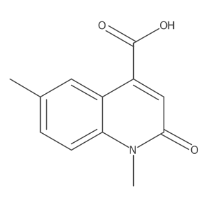 1,6-Dimethyl-2-oxo-1,2-dihydro-quinoline-4-carboxylic acid Structure