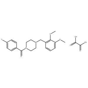 [4-[(2,3-Dimethoxyphenyl)methyl]piperazin-1-yl]-(4-fluorophenyl)methanone;oxalic acid结构式