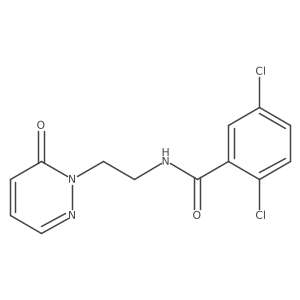 2,5-dichloro-N-(2-(6-oxopyridazin-1(6H)-yl)ethyl)benzamide结构式
