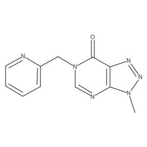 3-methyl-6-(pyridin-2-ylmethyl)-3H-[1,2,3]triazolo[4,5-d]pyrimidin-7(6H)-one Structure
