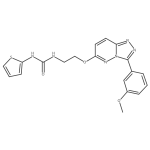 1-(2-((3-(3-Methoxyphenyl)-[1,2,4]triazolo[4,3-b]pyridazin-6-yl)oxy)ethyl)-3-(thiophen-2-yl)urea结构式