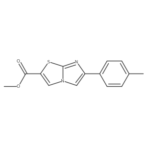 6-p-Tolylimidazo[2,1-b]thiazole-2-carboxylic acid methyl ester结构式
