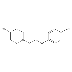 1-[2-(4-Aminophenoxy)ethyl]-4-piperidinol结构式