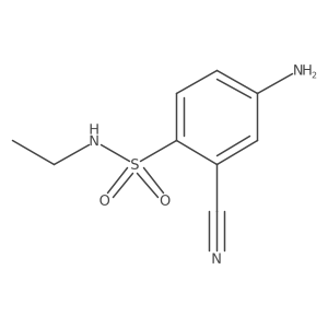 4-amino-2-cyano-N-ethylbenzenesulfonamide Structure