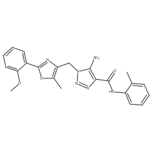 5-amino-1-{[2-(2-methoxyphenyl)-5-methyl-1,3-oxazol-4-yl]methyl}-N-(2-methylphenyl)-1H-1,2,3-triazole-4-carboxamide Structure