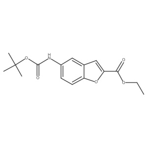 Ethyl 5-[(tert-butoxycarbonyl)amino]-1-benzofuran-2-carboxylate Structure