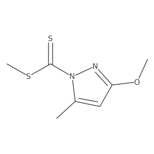 (3-Methoxy-5-methylpyrazolyl)methylthiomethane-1-thione Structure