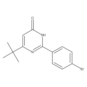 2-(4-Bromophenyl)-6-(tert-butyl)pyrimidin-4-ol Structure