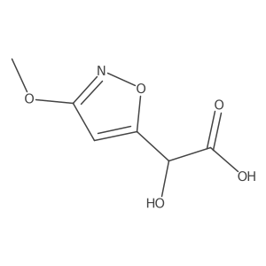 2-Hydroxy-2-(3-methoxy-1,2-oxazol-5-yl)acetic acid Structure