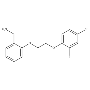 2-[2-(4-Bromo-2-fluorophenoxy)ethoxy]benzenemethanamine结构式