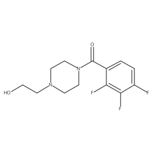 [4-(2-Hydroxyethyl)-1-piperazinyl](2,3,4-trifluorophenyl)methanone结构式