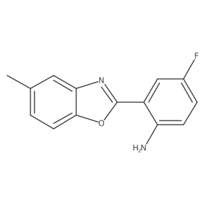 4-Fluoro-2-(5-methyl-2-benzoxazolyl)benzenamine结构式