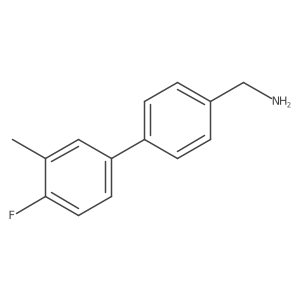 (4'-Fluoro-3'-methyl-[1,1'-biphenyl]-4-yl)methanamine结构式
