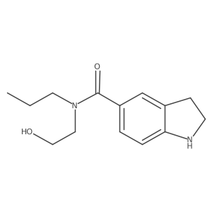 1h-Indole-5-carboxamide,2,3-dihydro-n-(2-hydroxyethyl)-n-propyl-结构式