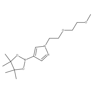 1H-Pyrazole, 1-[2-(2-methoxyethoxy)ethyl]-4(4,4,5,5-tetramethyl-1,3,2-dioxaborolan-2-yl)-结构式