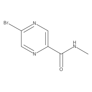5-Bromo-N-methylpyrazine-2-carboxamide Structure