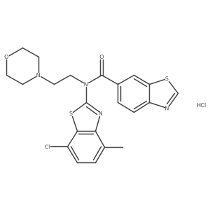 N-(7-chloro-4-methylbenzo[d]thiazol-2-yl)-N-(2-morpholinoethyl)benzo[d]thiazole-6-carboxamide hydrochloride Structure