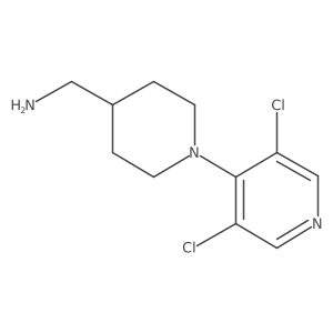 (1-(3,5-Dichloropyridin-4-yl)piperidin-4-yl)methanamine Structure