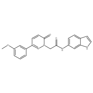 N-(1H-indol-6-yl)-2-(3-(3-methoxyphenyl)-6-oxopyridazin-1(6H)-yl)acetamide Structure
