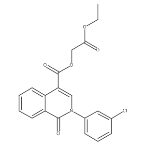 2-Ethoxy-2-oxoethyl 2-(3-chlorophenyl)-1-oxo-1,2-dihydroisoquinoline-4-carboxylate Structure