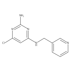 6-chloro-N~4~-(pyridin-3-ylmethyl)pyrimidine-2,4-diamine结构式