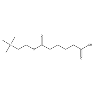 2-((5-Carboxypentanoyl)oxy)-N,N,N-trimethylethan-1-aminium Structure