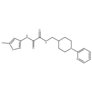 N1-(5-methylisoxazol-3-yl)-N2-((1-(pyridin-2-yl)piperidin-4-yl)methyl)oxalamide Structure