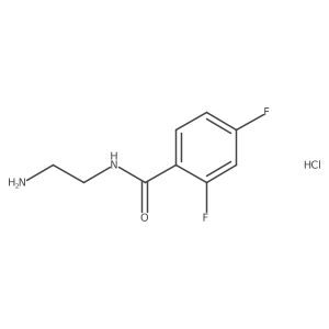 N-(2-aminoethyl)-2,4-difluorobenzamide hydrochloride Structure