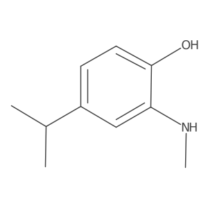 4-Isopropyl-2-(methylamino)phenol Structure