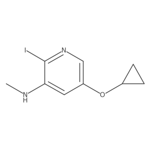 5-Cyclopropoxy-2-iodo-N-methylpyridin-3-amine Structure
