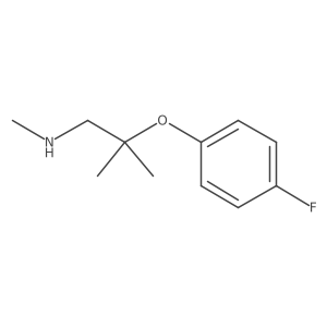 2-(4-Fluorophenoxy)-N,2-dimethyl-1-propanamine Structure